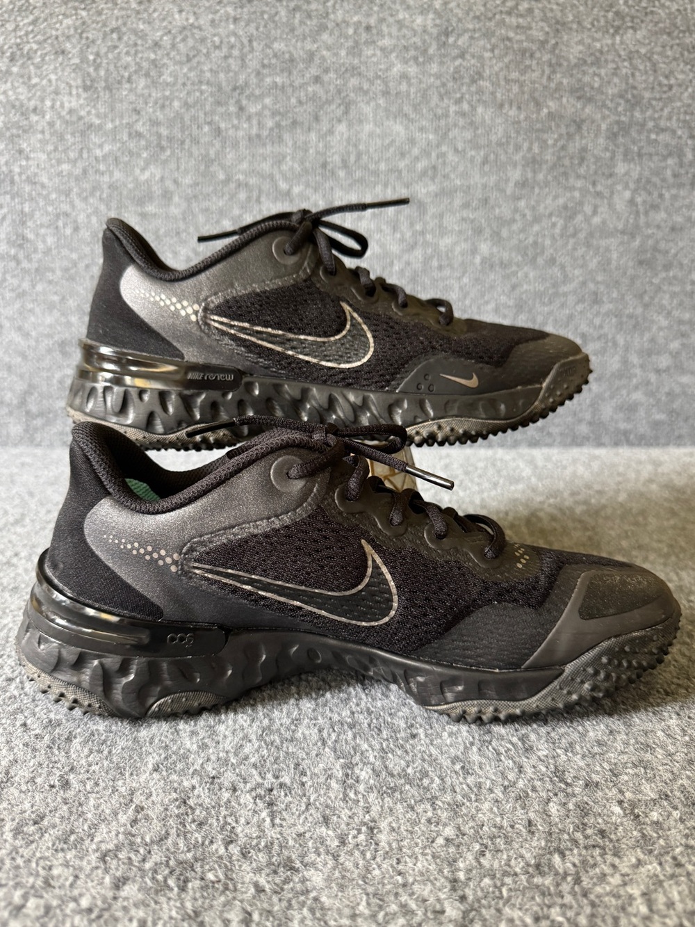 Nike Alpha Huarache Elite 3 Black Softball Turf Shoes Black Womens 7 Trainer